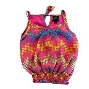 Dollhouse Multicolor geometric sleeveless top size 2T